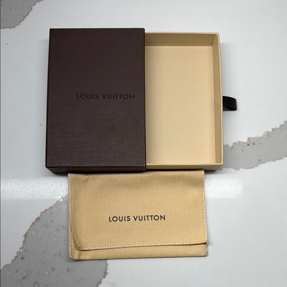 Louis Vuitton Dark Brown and Cream Box with Dust Bag
